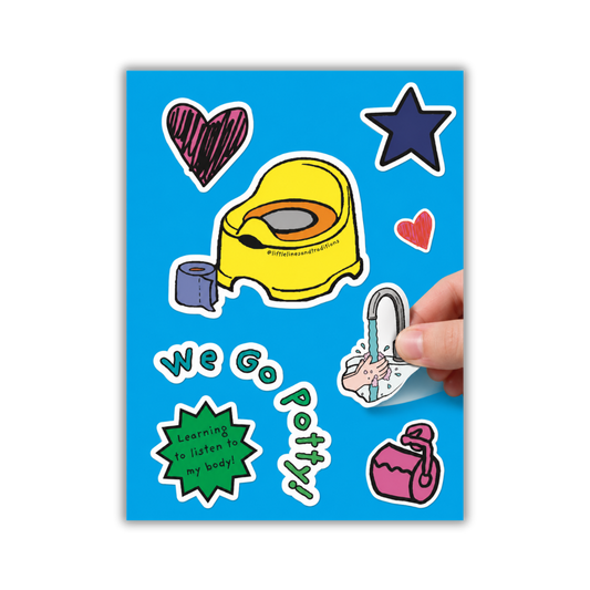 We Go Potty! Potty Training Sticker Sheet
