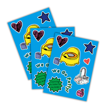 We Go Potty Stickers