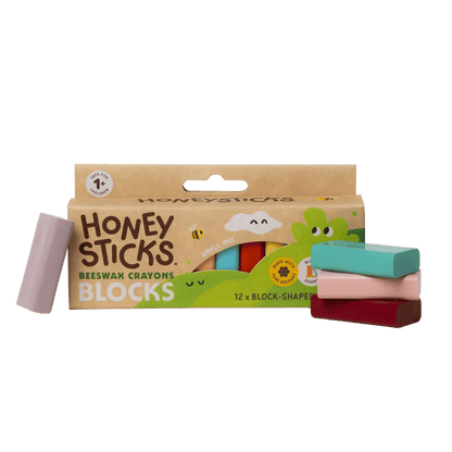 Honeysticks Beeswax Crayons Blocks 12pk