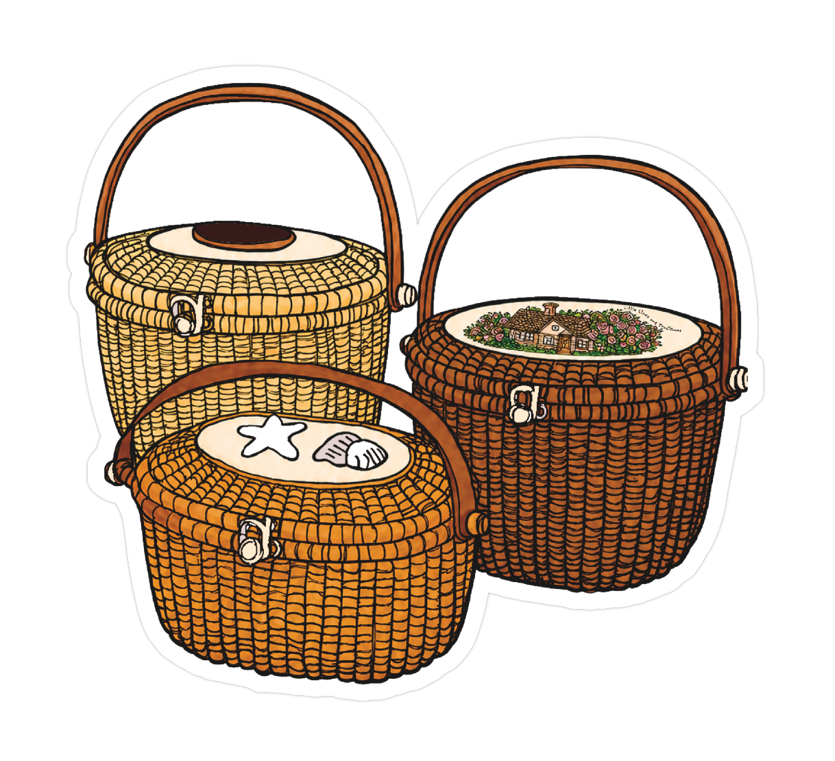 Nantucket Die-cut Sticker Pack