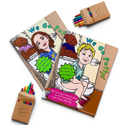 We Go Potty! Learning to Listen to My Body | A-Z Coloring & Activity Book