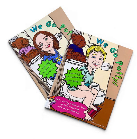 We Go Potty! Learning to Listen to My Body | Hardcover A-Z Coloring & Activity Book