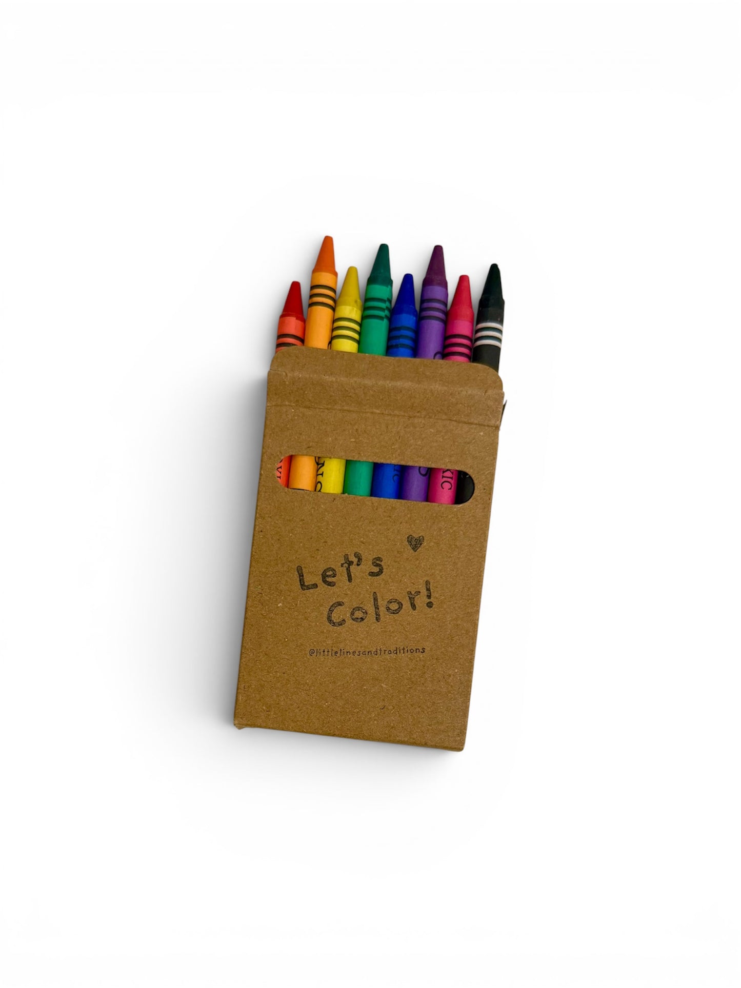 Set of 8 "Let's Color" Crayons