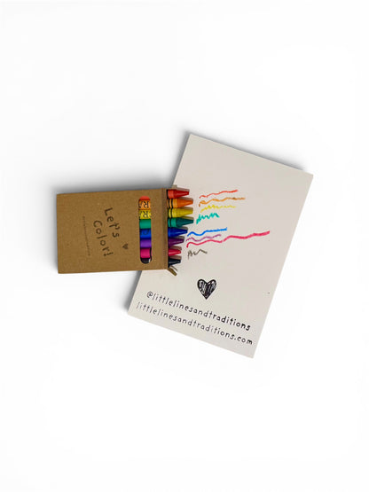 Set of 8 "Let's Color" Crayons