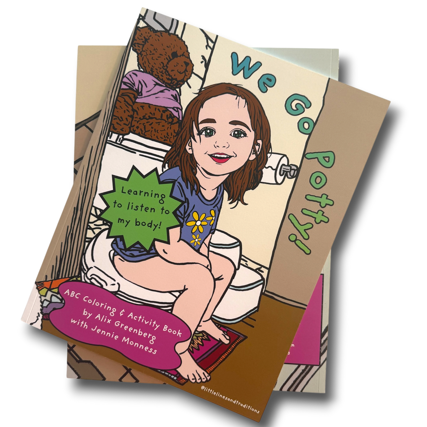 We Go Potty! Learning to Listen to My Body | Hardcover A-Z Coloring & Activity Book