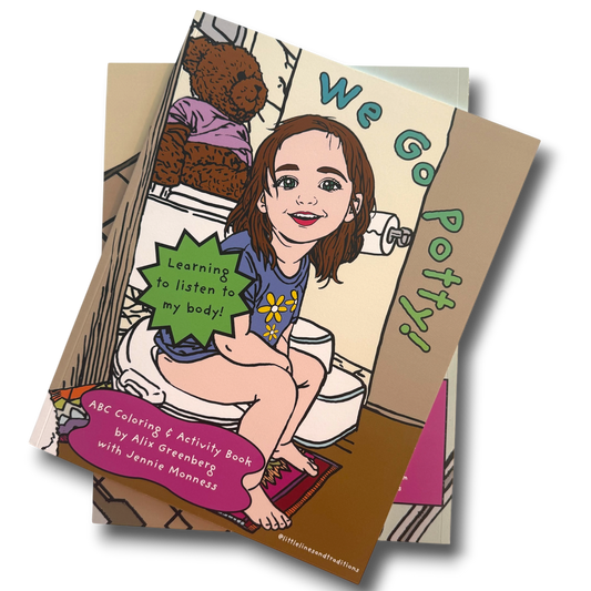 We Go Potty! Learning to Listen to My Body | Hardcover A-Z Coloring & Activity Book