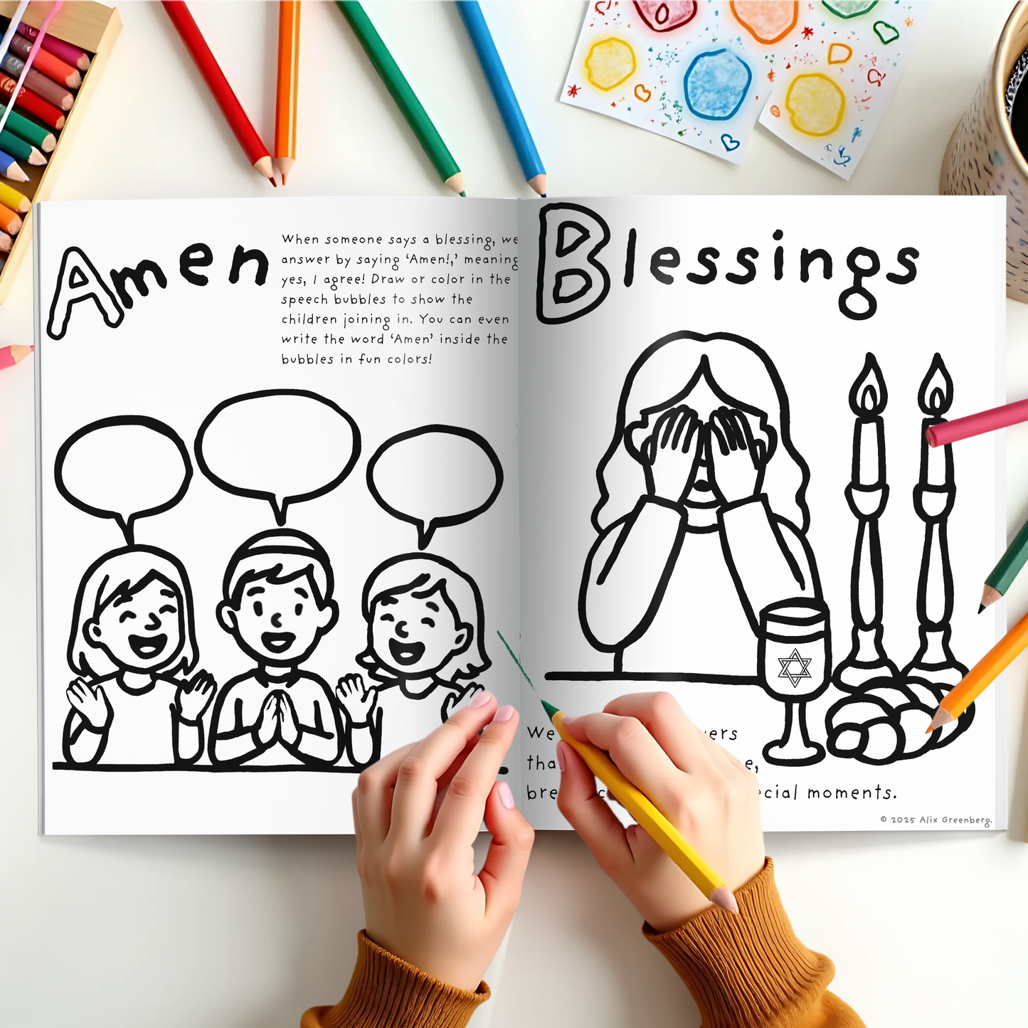 Shabbat ABCs Coloring Book