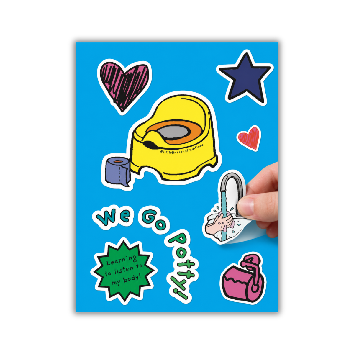 We Go Potty Stickers