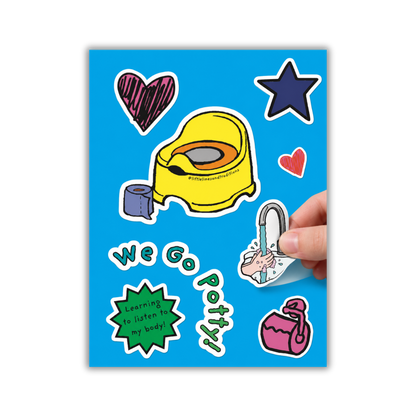 We Go Potty Stickers